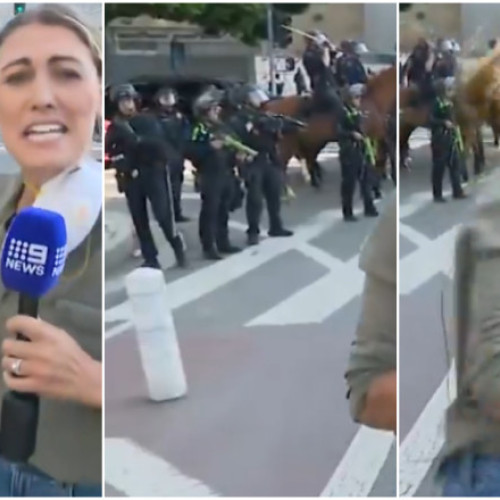 incident în Los Angeles în timpul protestelor din weekend