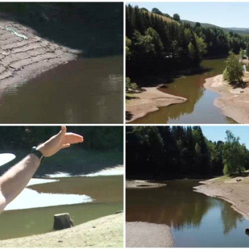 Video „Ar trebui să fim sub apă aici”. Imagini dezolante cu Lacul Trei Ape, care seacă dramatic de la un an la altul