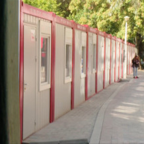 Tramvaiul deraiat după ce o trotinetă a fost lăsată pe șine